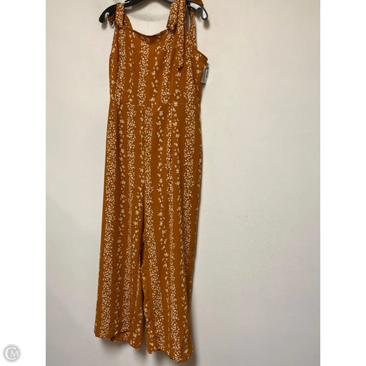 Jumpsuit By Bcbg In Orange & White, Size: Xxl