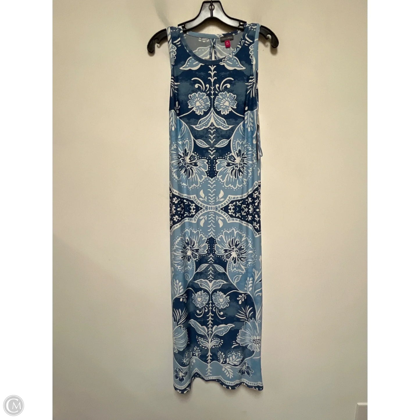 Dress Casual Maxi By Vince Camuto In Blue, Size: Mp