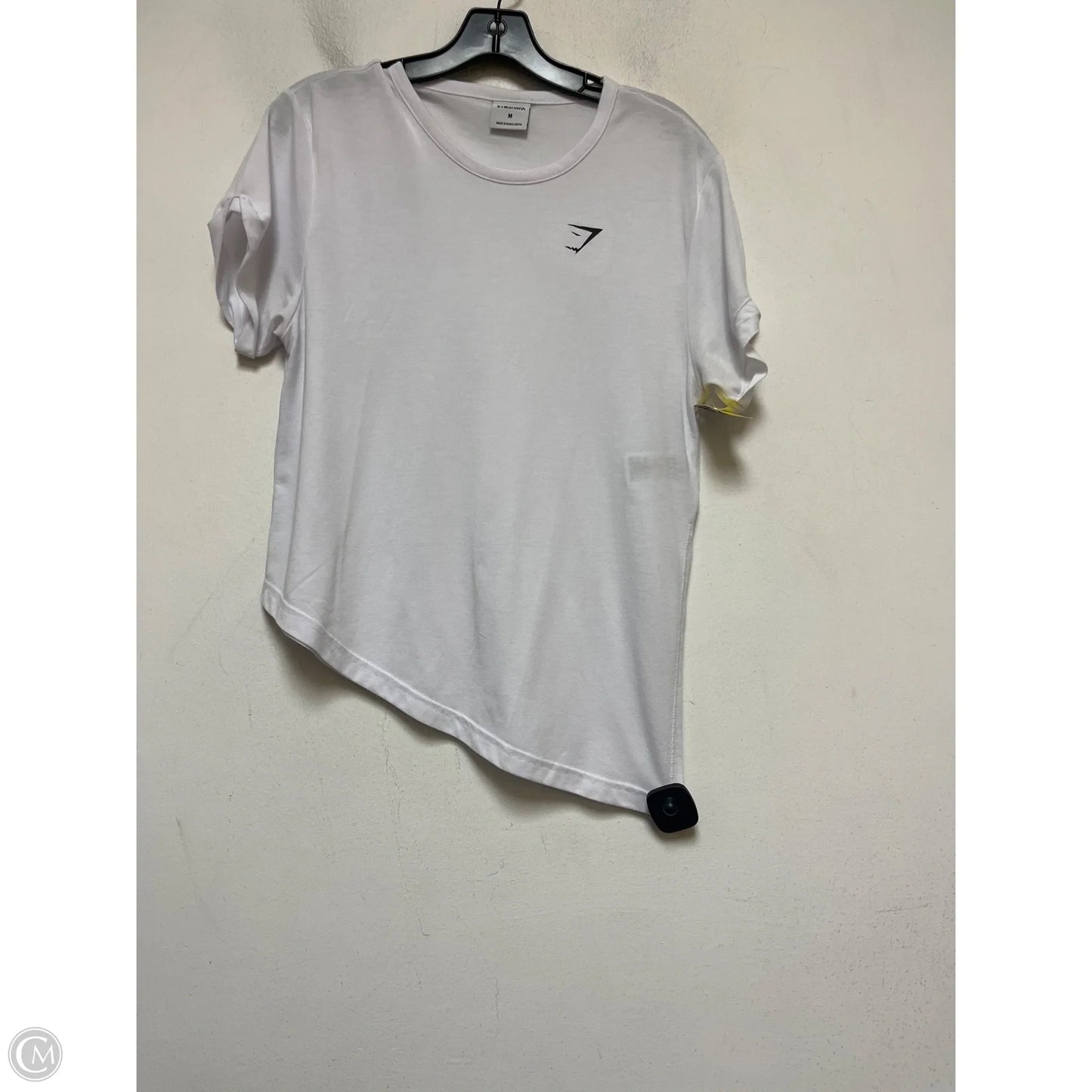 Athletic Top Short Sleeve By Gym Shark In White, Size: M