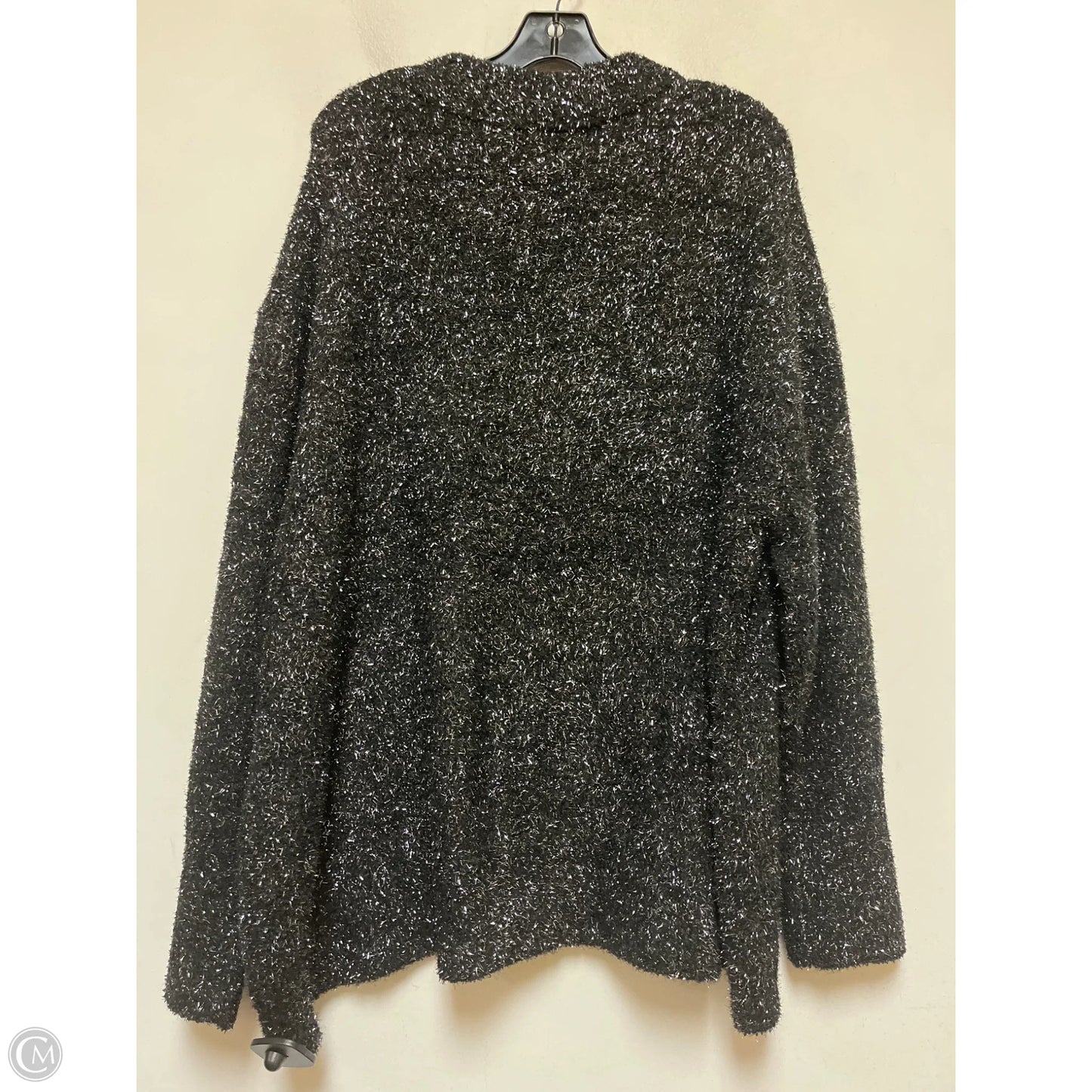 Sweater By Ava & Viv In Black & Silver, Size: 2x