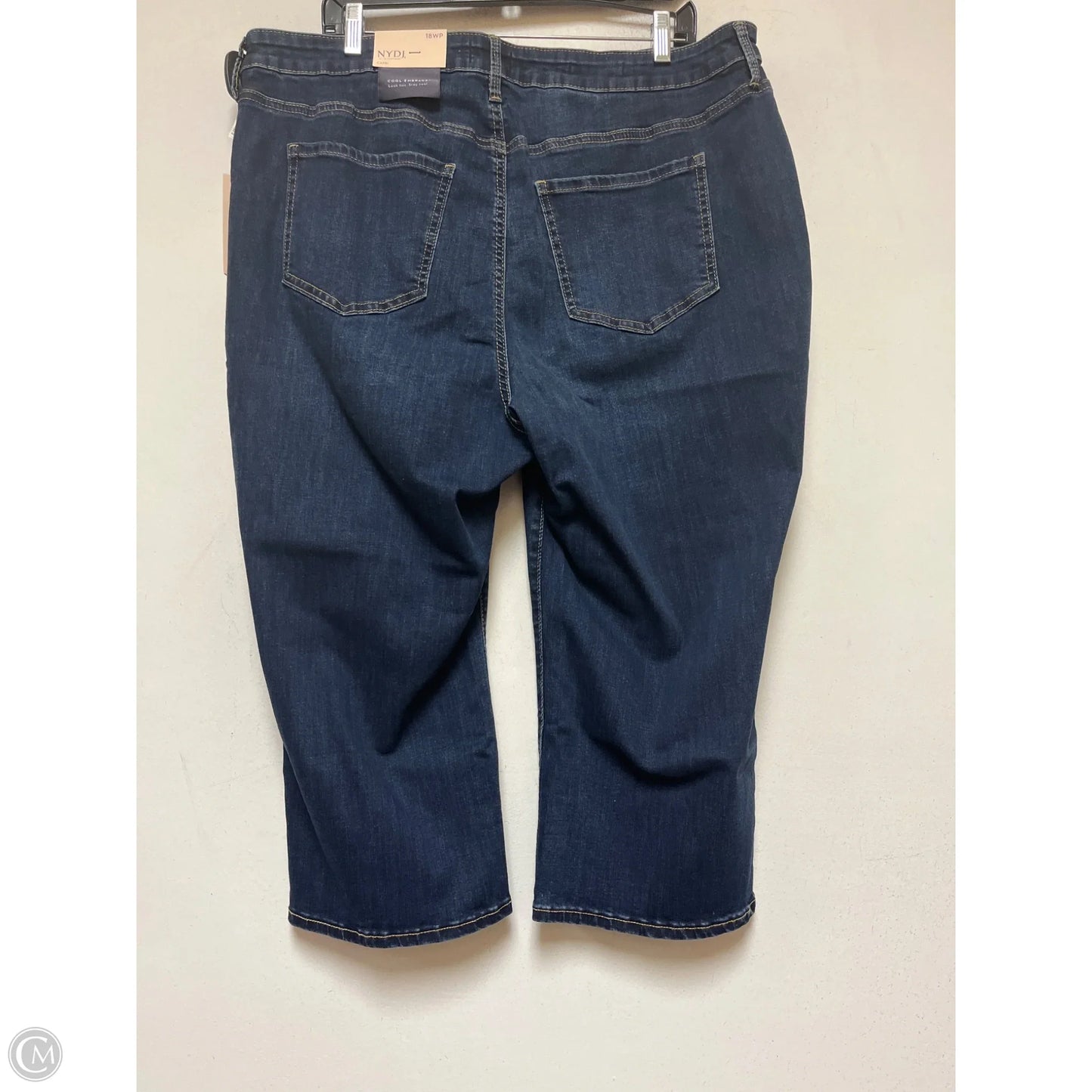 Jeans Cropped By Not Your Daughters Jeans In Blue Denim, Size: 18