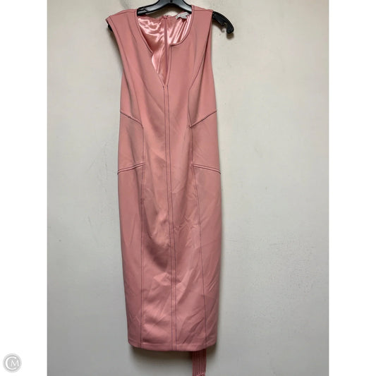Dress Casual Midi By New York And Co In Pink, Size: Xxl