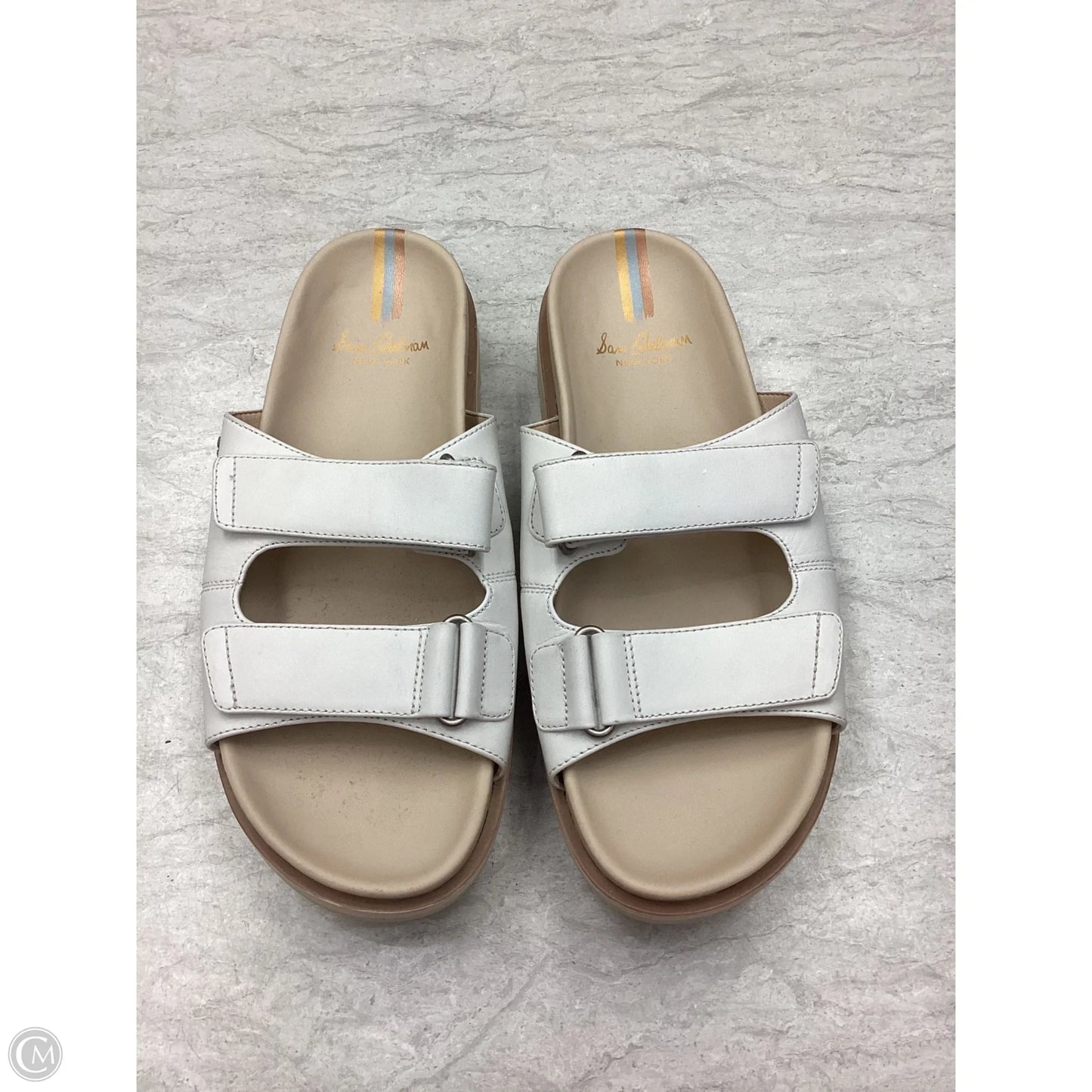 Sandals Flats By Sam Edelman In Tan & White, Size: 11