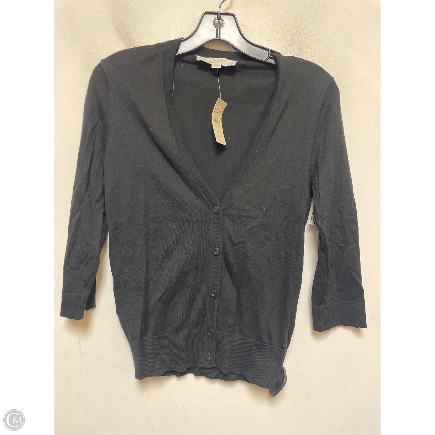 Top Long Sleeve By Loft In Black, Size: Xsp