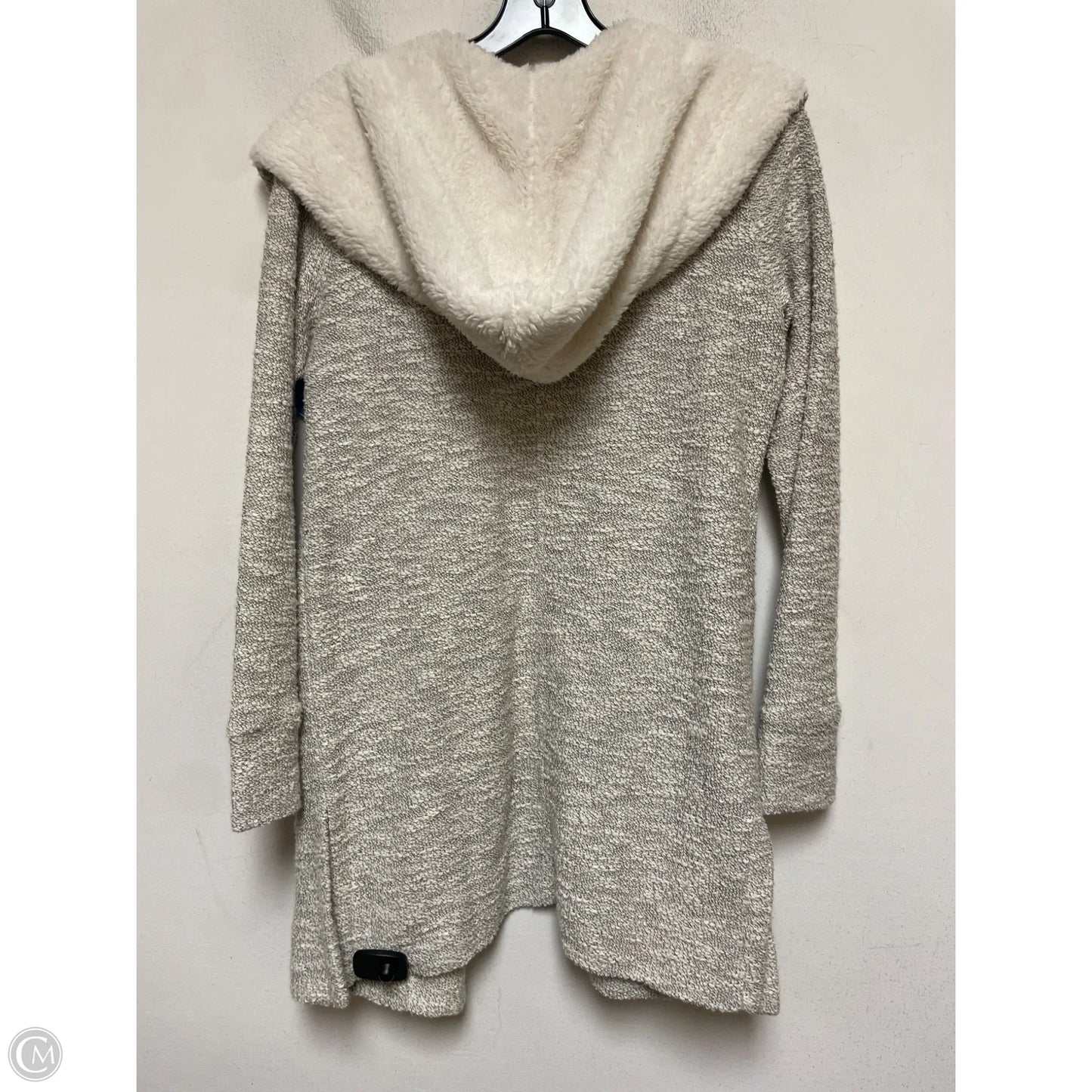 Sweater Cardigan By Loft In Grey & White, Size: Xs