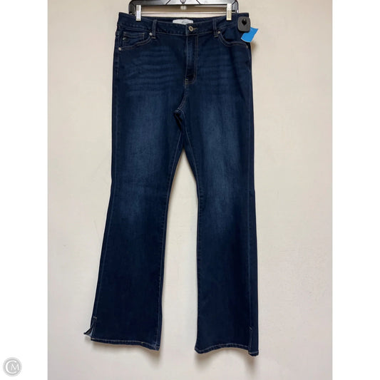 Jeans Straight By Kancan In Blue Denim, Size: 14