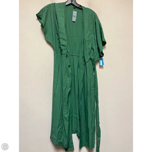Dress Casual Midi By Ann Taylor In Green, Size: Xsp