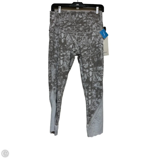 Athletic Leggings By Lululemon In Blue & Grey, Size: 10