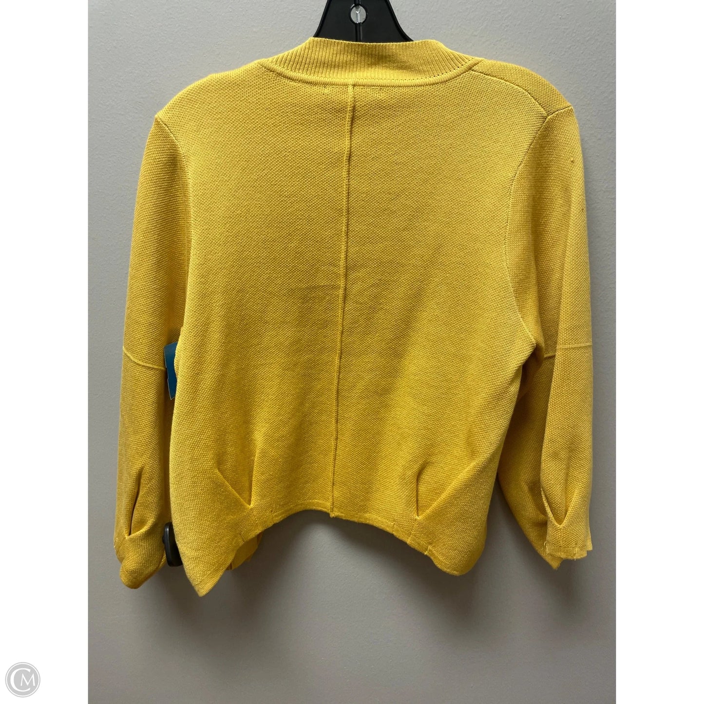 Sweater Cardigan By T Tahari In Yellow, Size: L