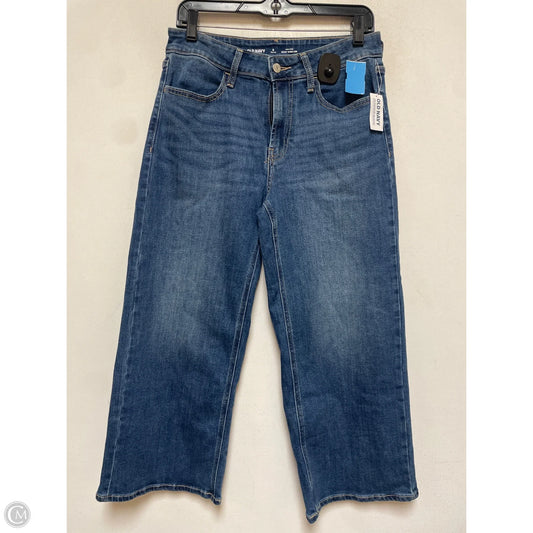 Jeans Wide Leg By Old Navy In Blue Denim, Size: 8p