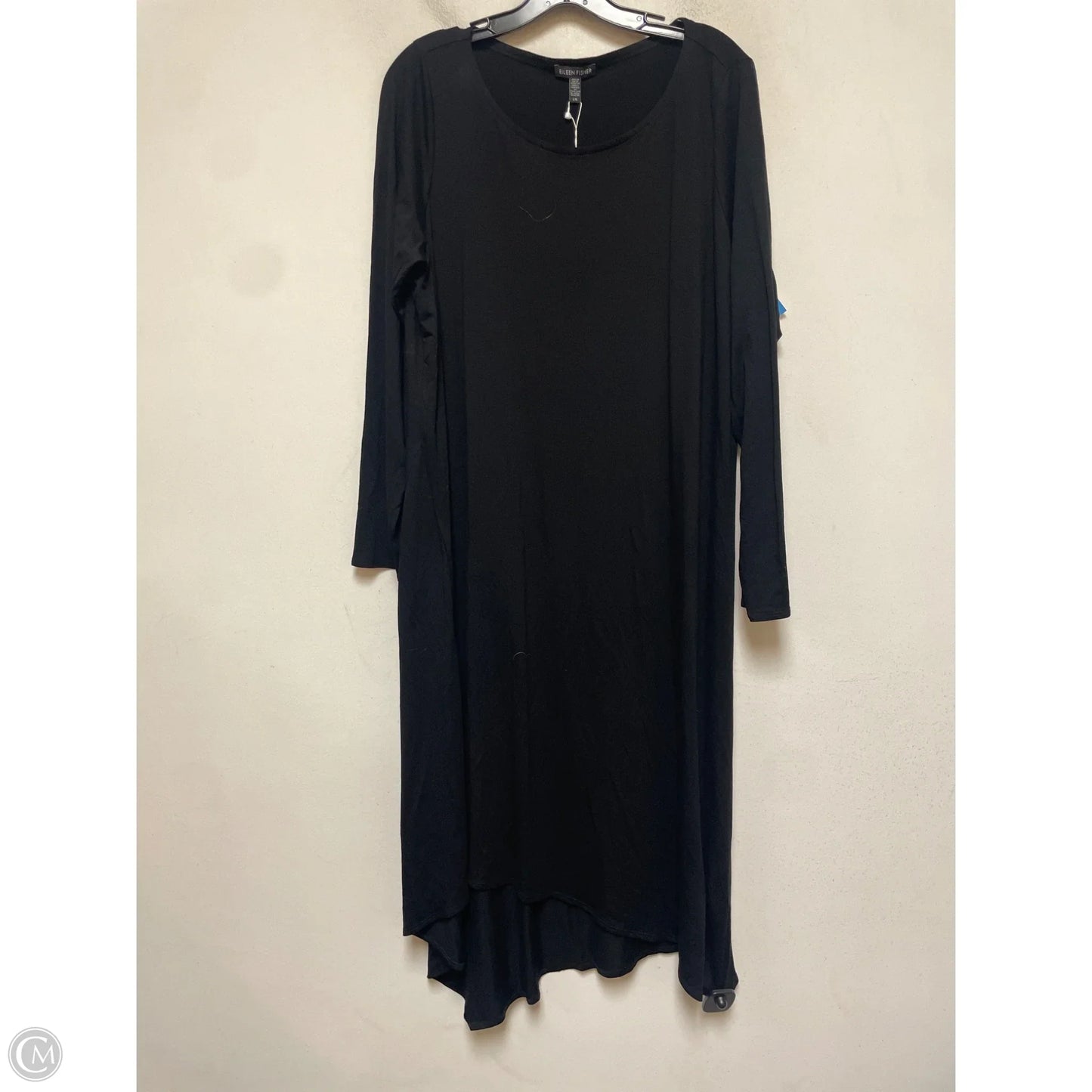 Dress Casual Midi By Eileen Fisher In Black, Size: L