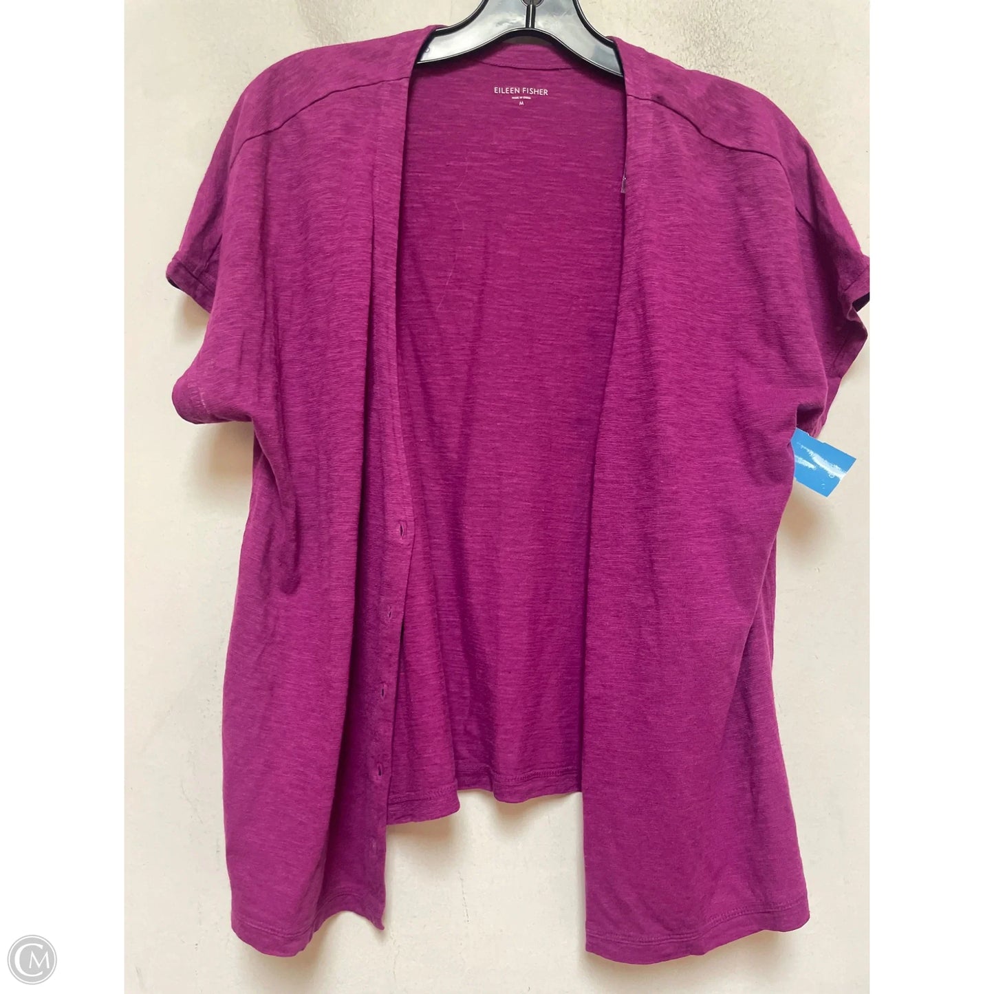 Top Short Sleeve By Eileen Fisher In Purple, Size: M