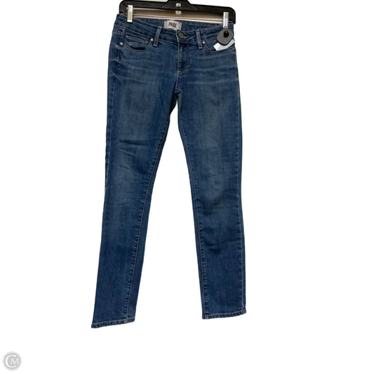 Jeans Skinny By Paige In Blue Denim, Size: 2
