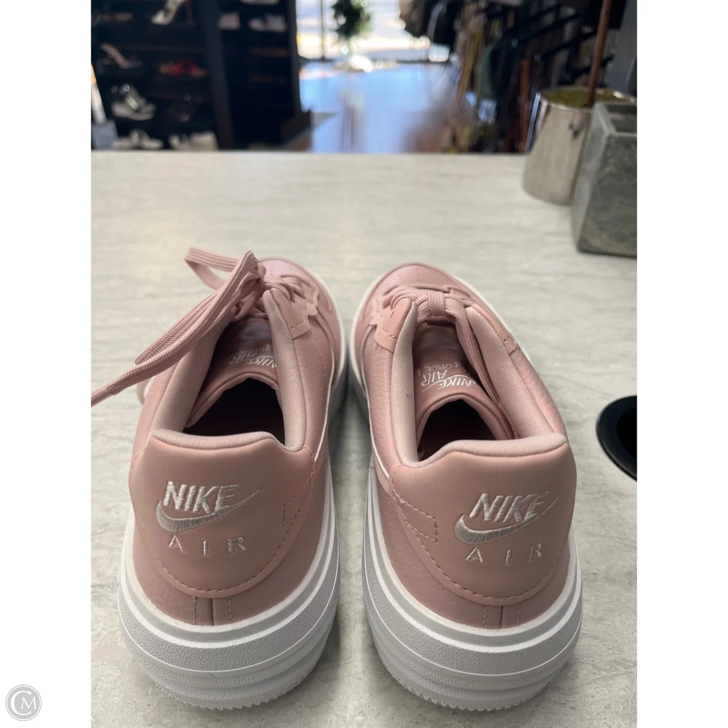 Shoes Sneakers By Nike In Pink & White, Size: 9