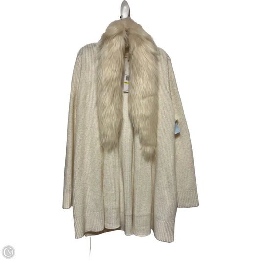 Sweater Cardigan By Michael By Michael Kors In Cream, Size: M
