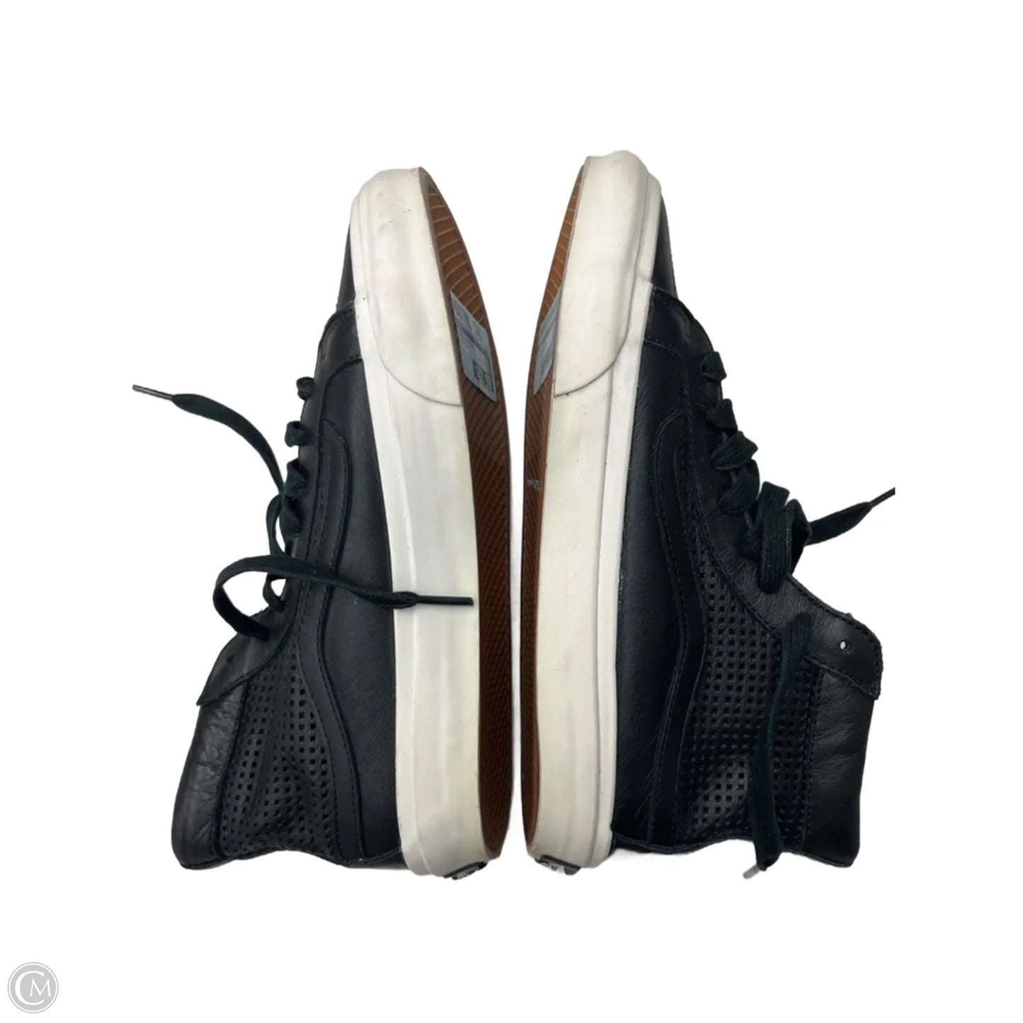 Shoes Sneakers By Vans In Black & White, Size: 8