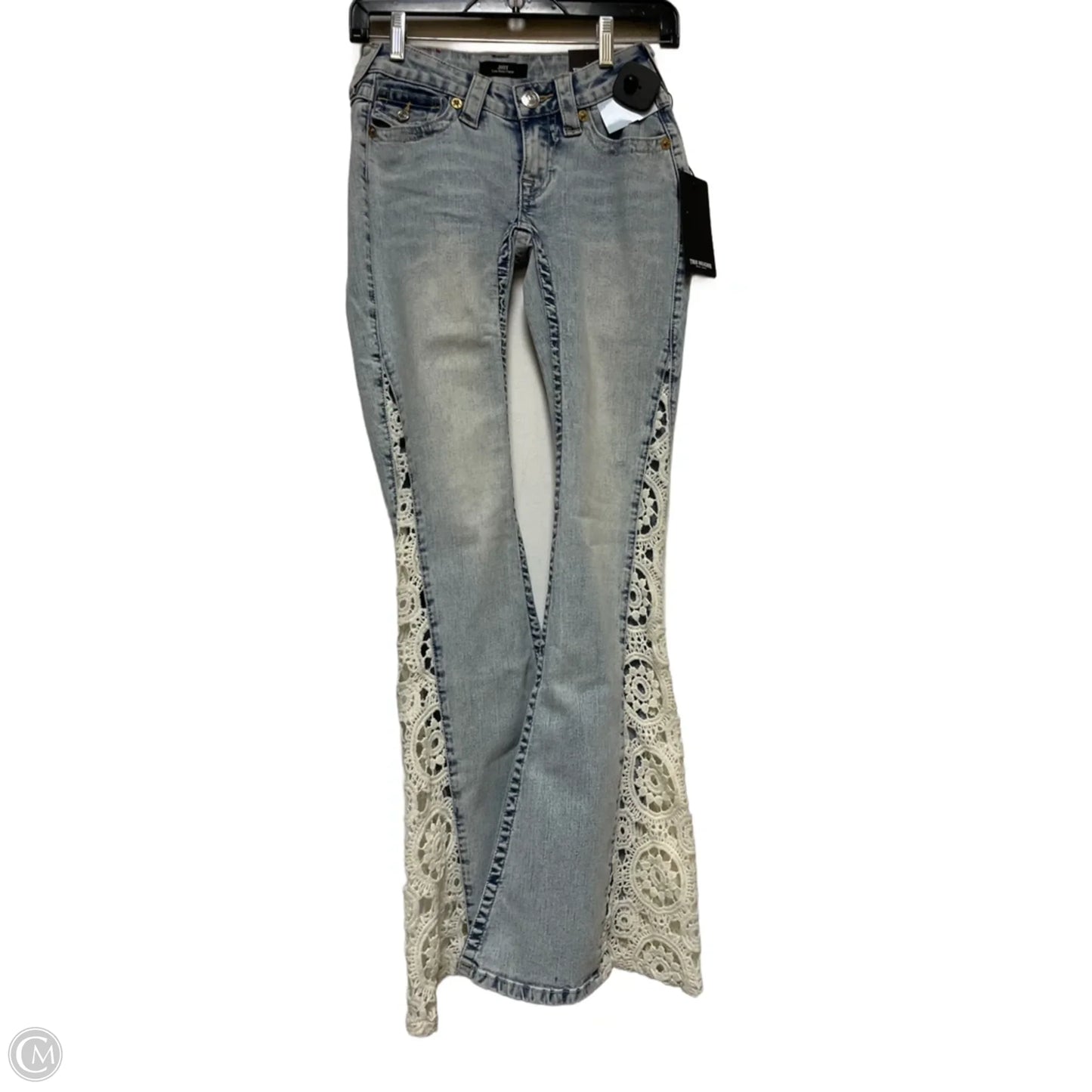 Jeans Flared By True Religion In Blue Denim, Size: 2