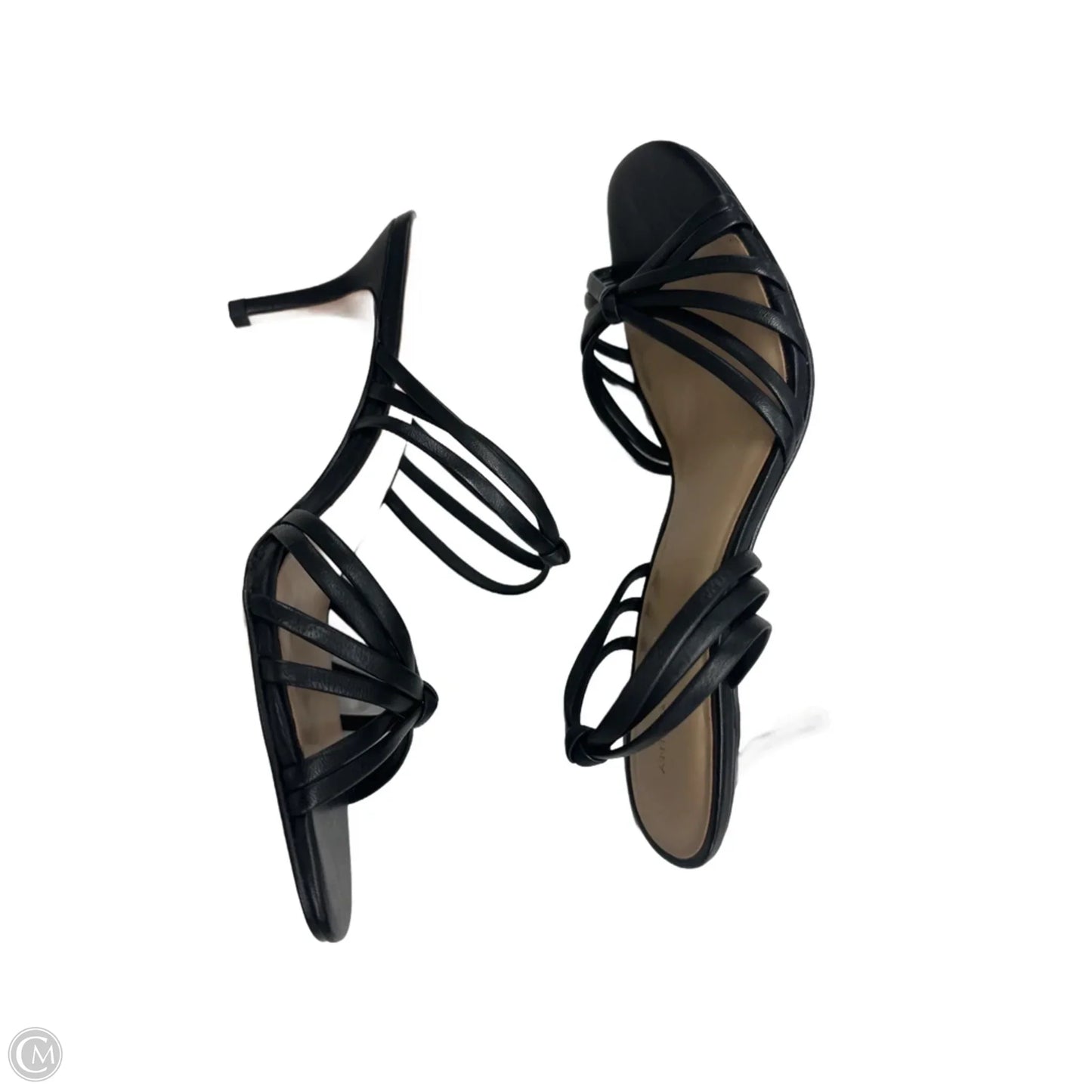 Sandals Heels Kitten By Ann Taylor In Black, Size: 8