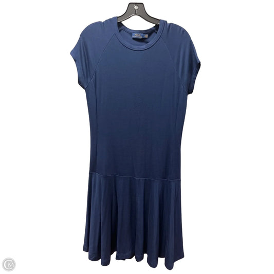 Dress Casual Midi By Polo Ralph Lauren In Blue, Size: M