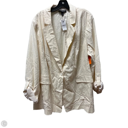 Blazer By Lane Bryant In Cream, Size: 2x