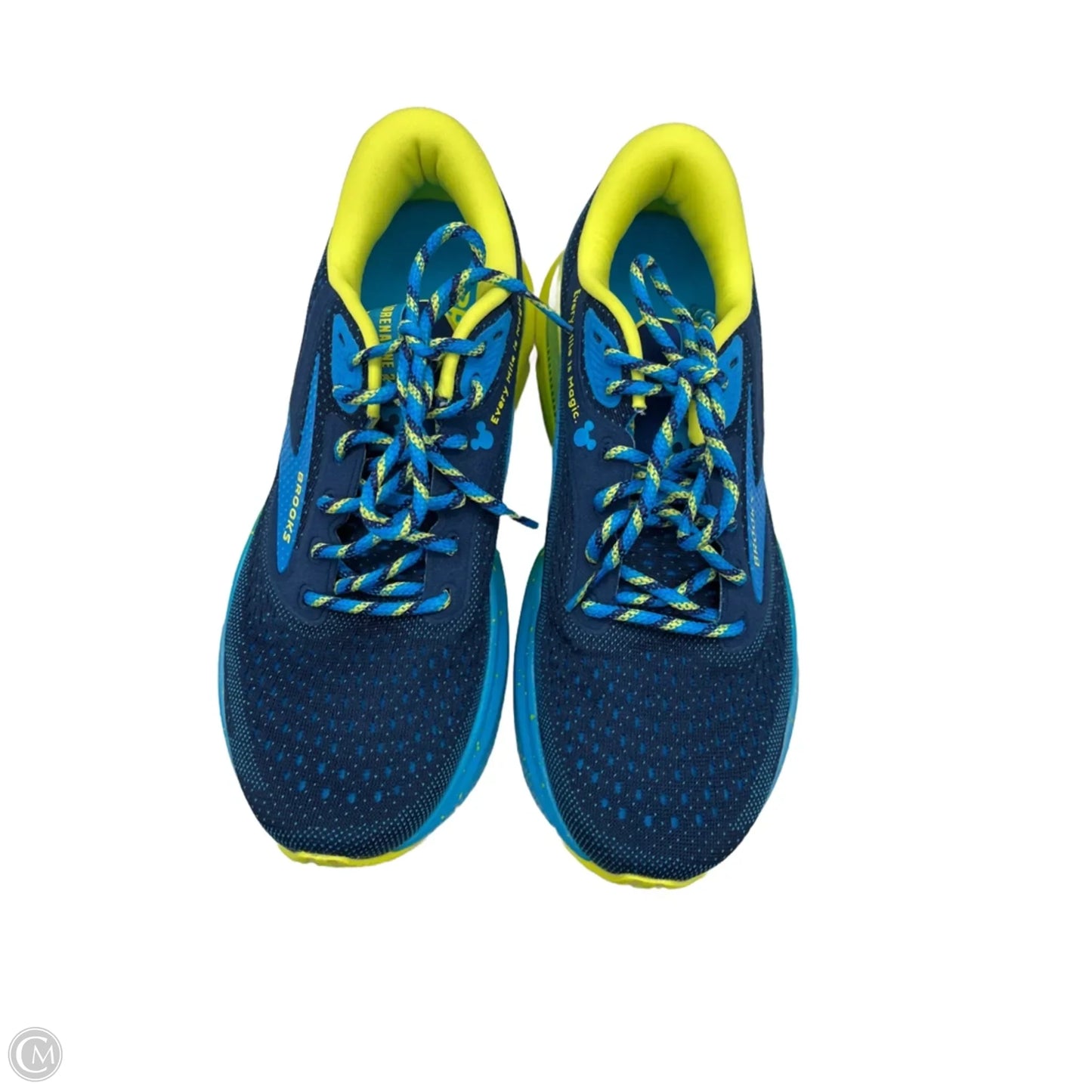 Shoes Athletic By Brooks In Blue & Yellow, Size: 8