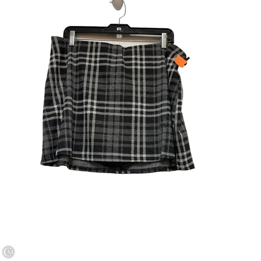 Skirt Mini & Short By American Eagle In Plaid Pattern, Size: 16