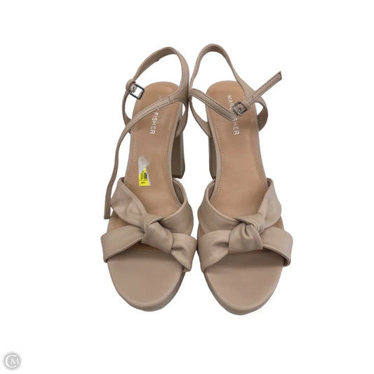 Shoes Heels Block By Marc Fisher In Tan, Size: 9