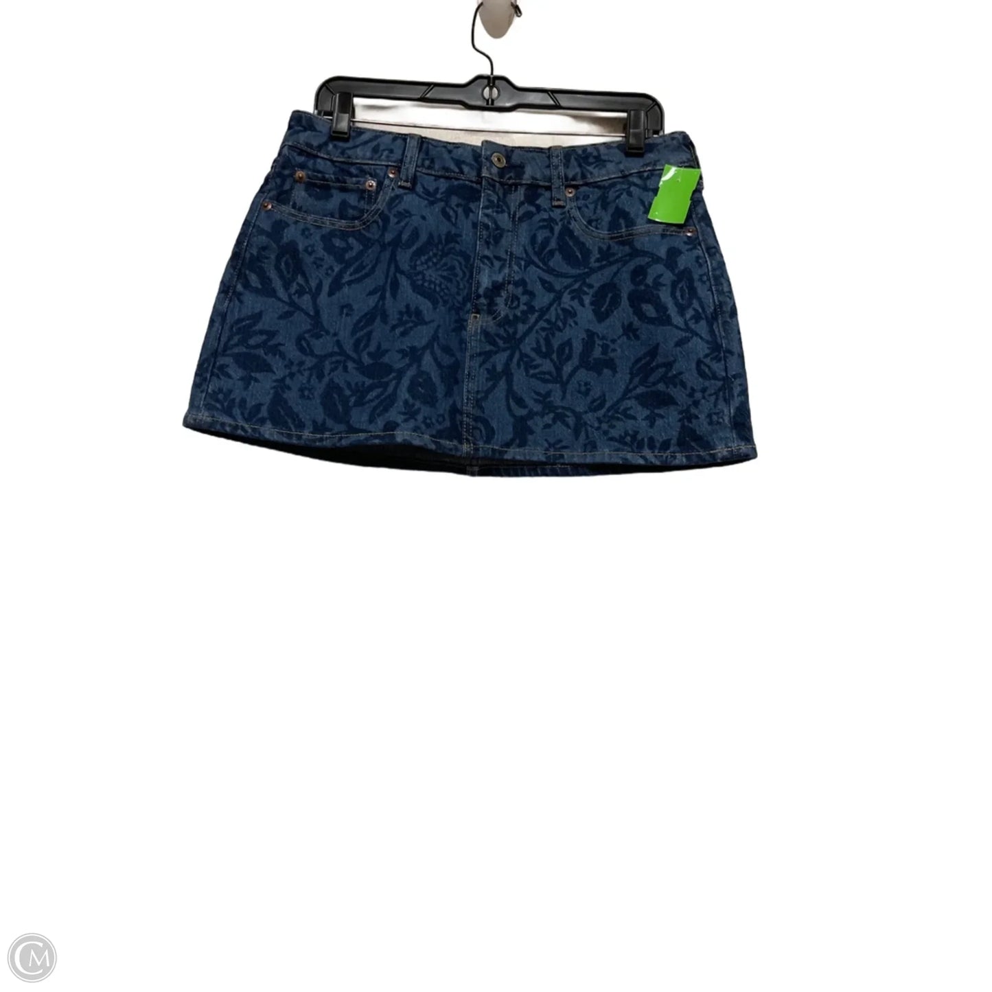 Skirt Mini & Short By Abercrombie And Fitch In Blue Denim, Size: 4