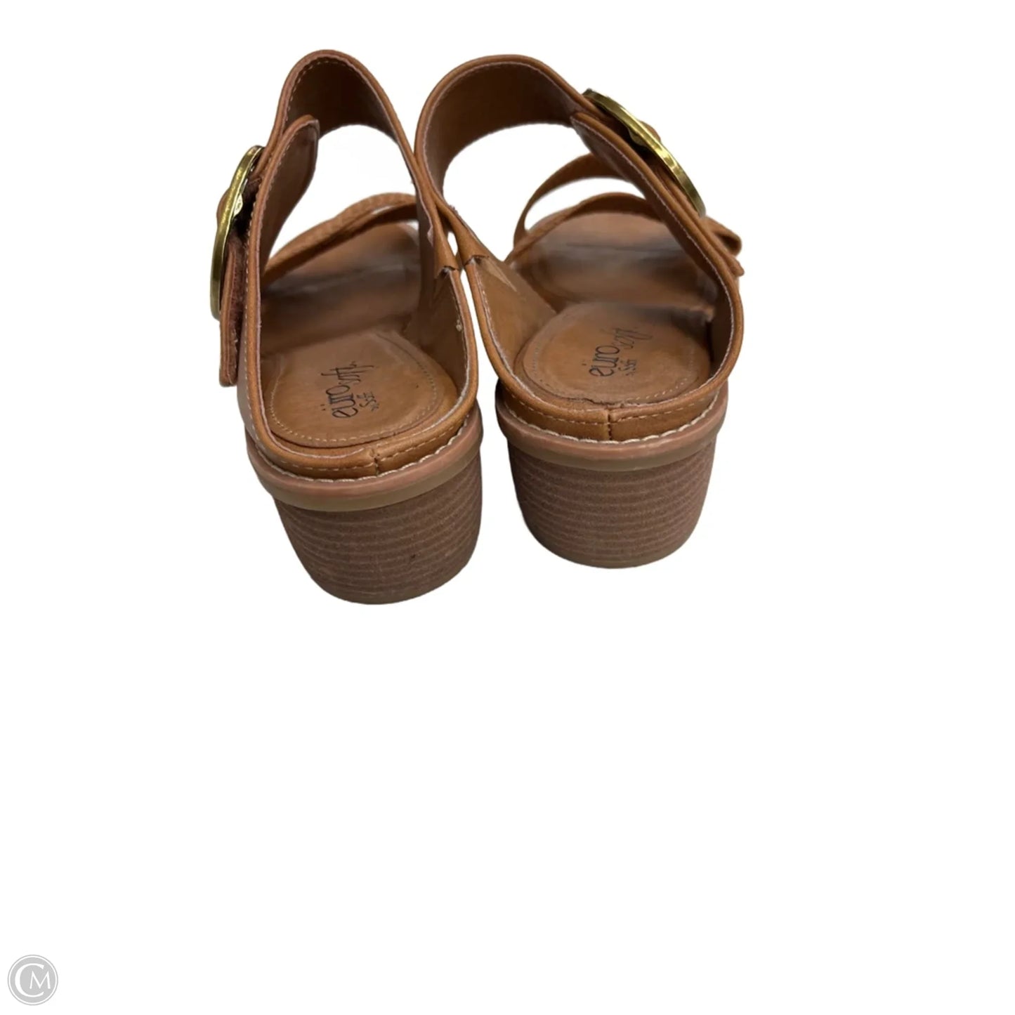 Sandals Heels Block By Sofft In Tan, Size: 7.5