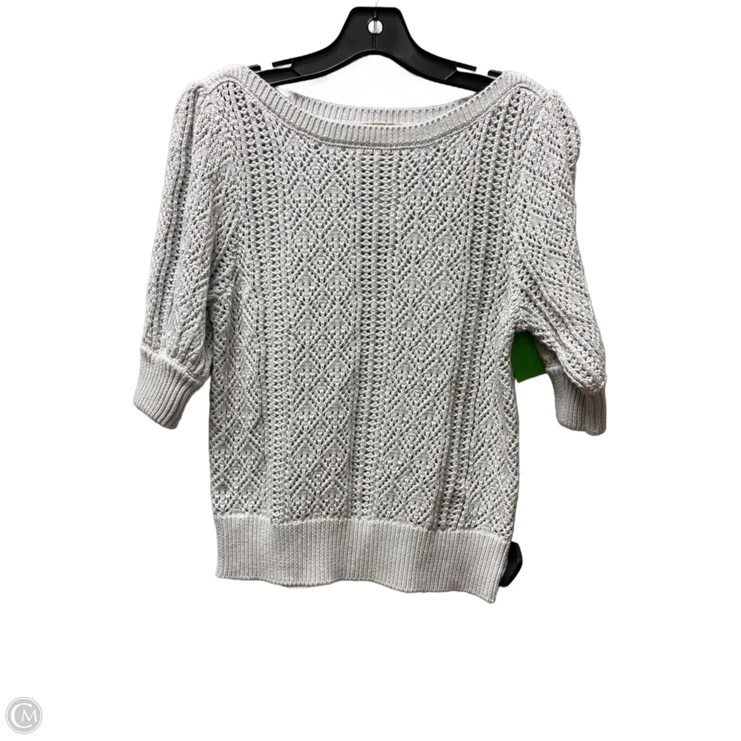 Sweater Short Sleeve By Elie Tahari In Grey, Size: S