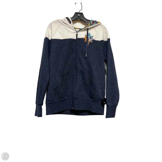 Sweatshirt Hoodie By Disney Store In Blue & White, Size: M