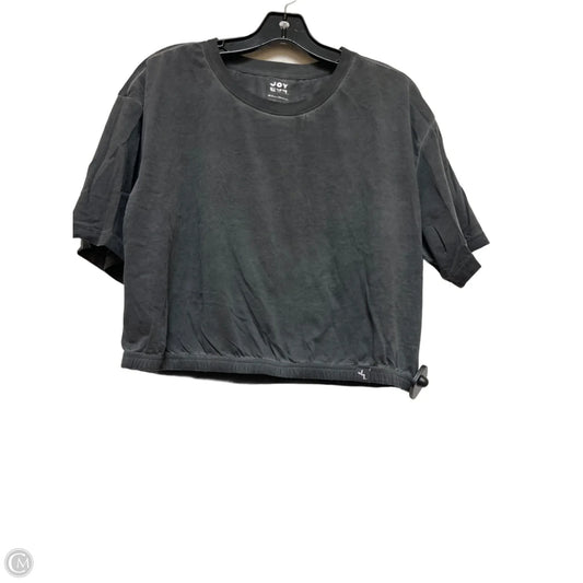 Athletic Top Short Sleeve By Joy Lab In Grey, Size: M
