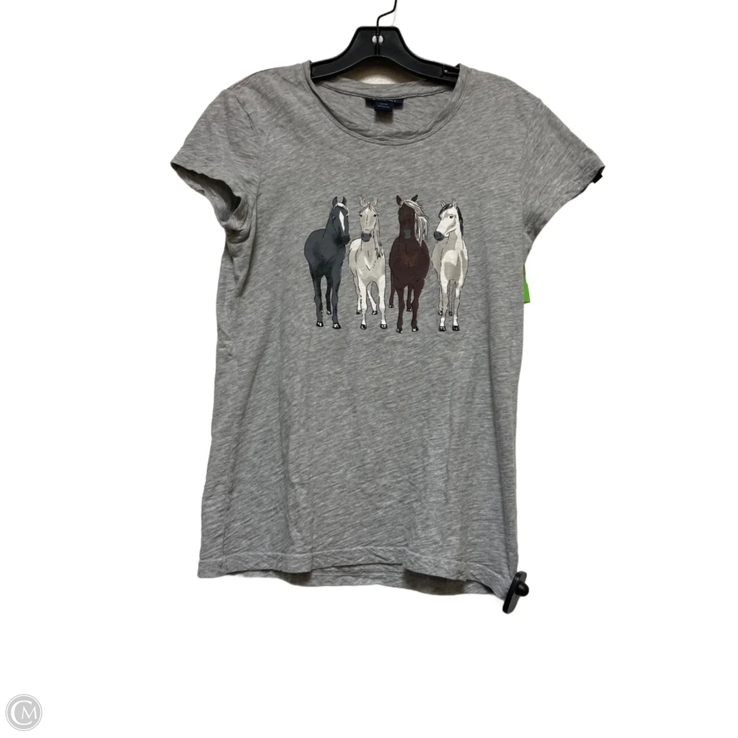 Top Short Sleeve Basic By Ariat In Grey, Size: M