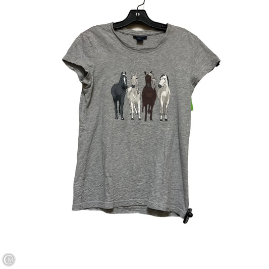 Top Short Sleeve Basic By Ariat In Grey, Size: M