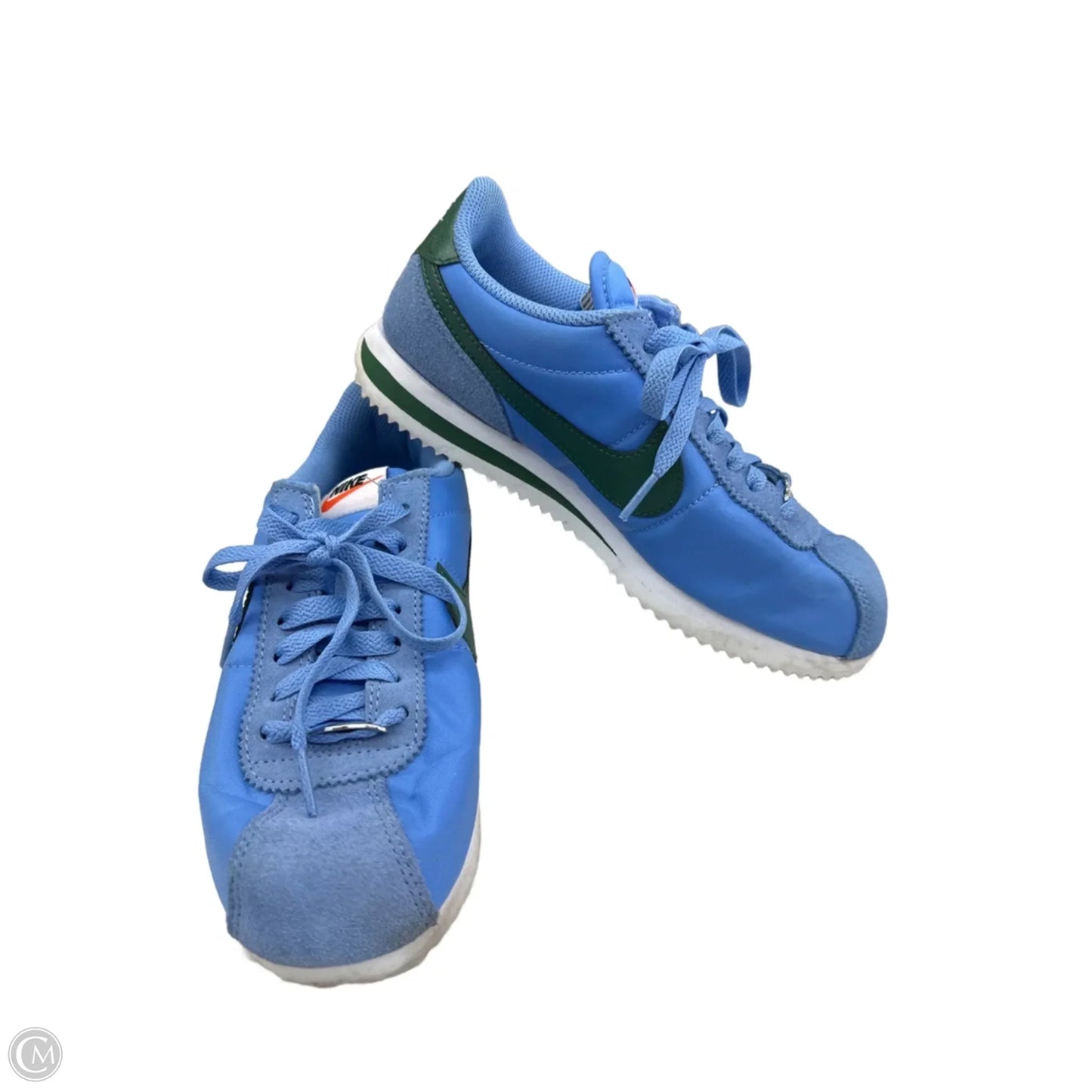 Shoes Sneakers By Nike In Blue & Green, Size: 7