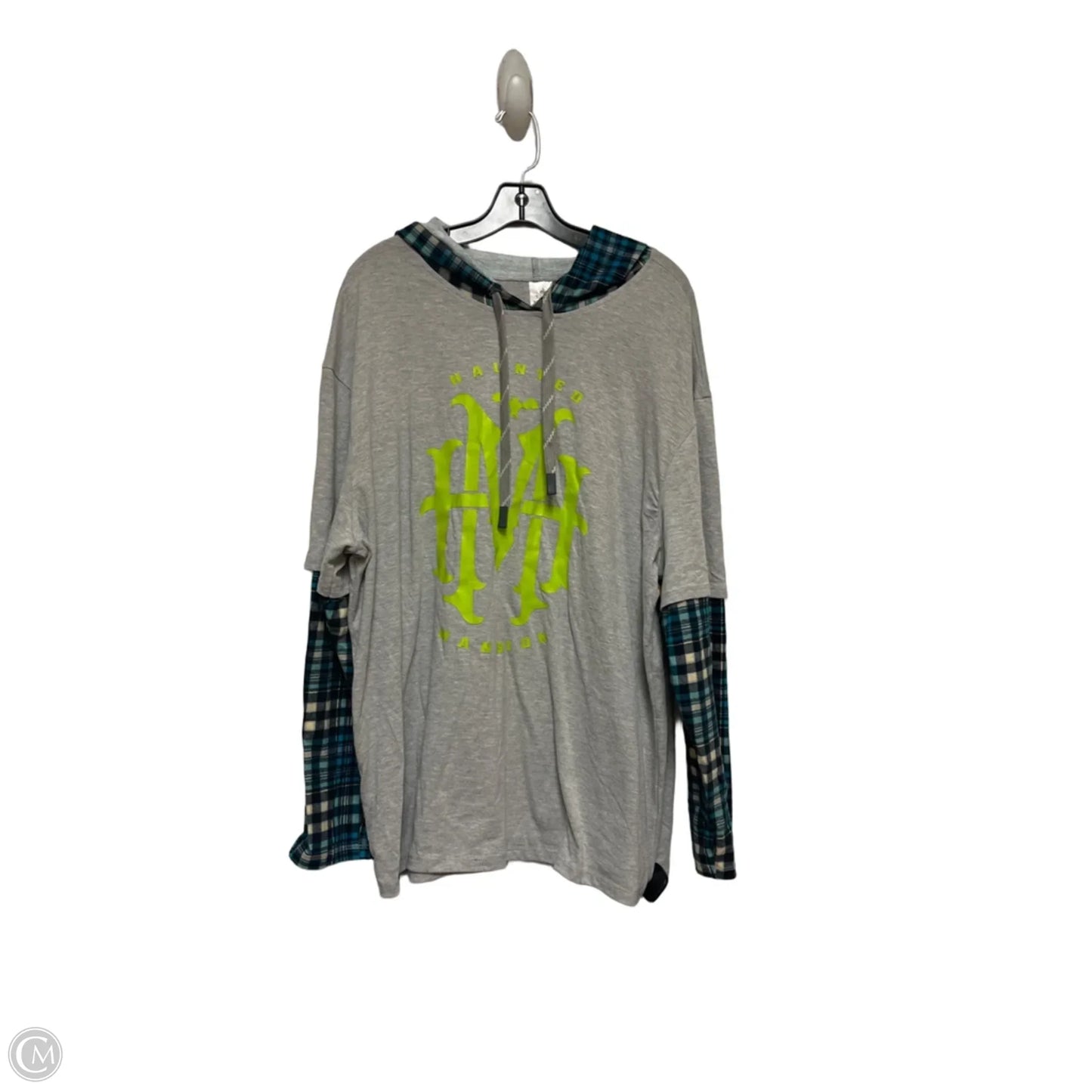 Top Long Sleeve By Disney Store In Plaid Pattern, Size: Xl
