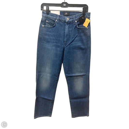 Jeans Straight By 7 For All Mankind In Blue Denim, Size: 4