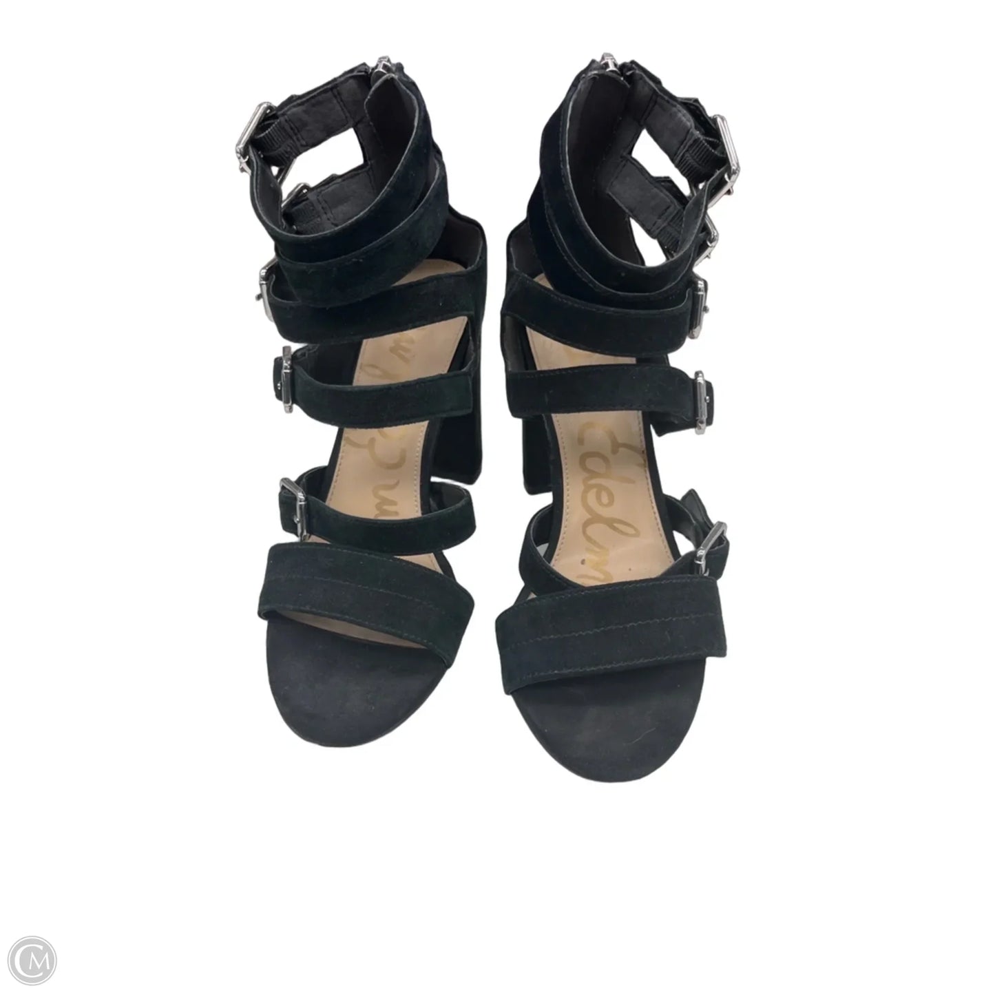 Sandals Heels Block By Sam Edelman In Black, Size: 8