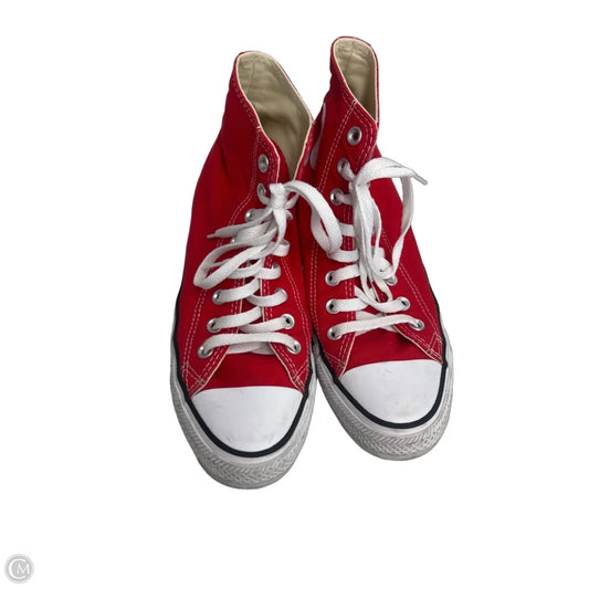Shoes Sneakers By Converse In Red, Size: 9