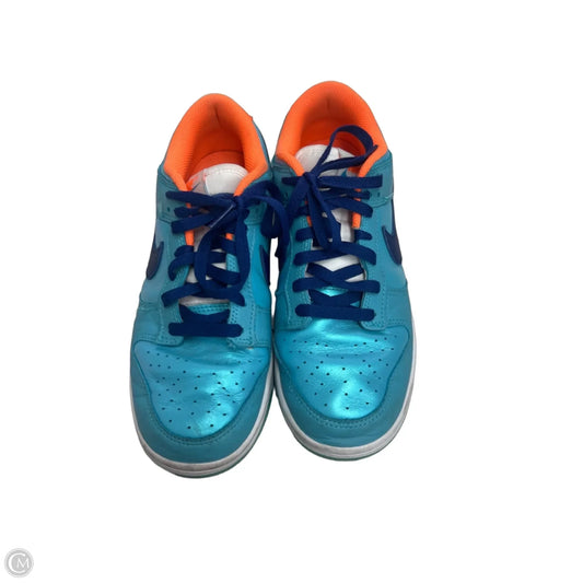 Shoes Sneakers By Nike In Blue & Orange, Size: 9