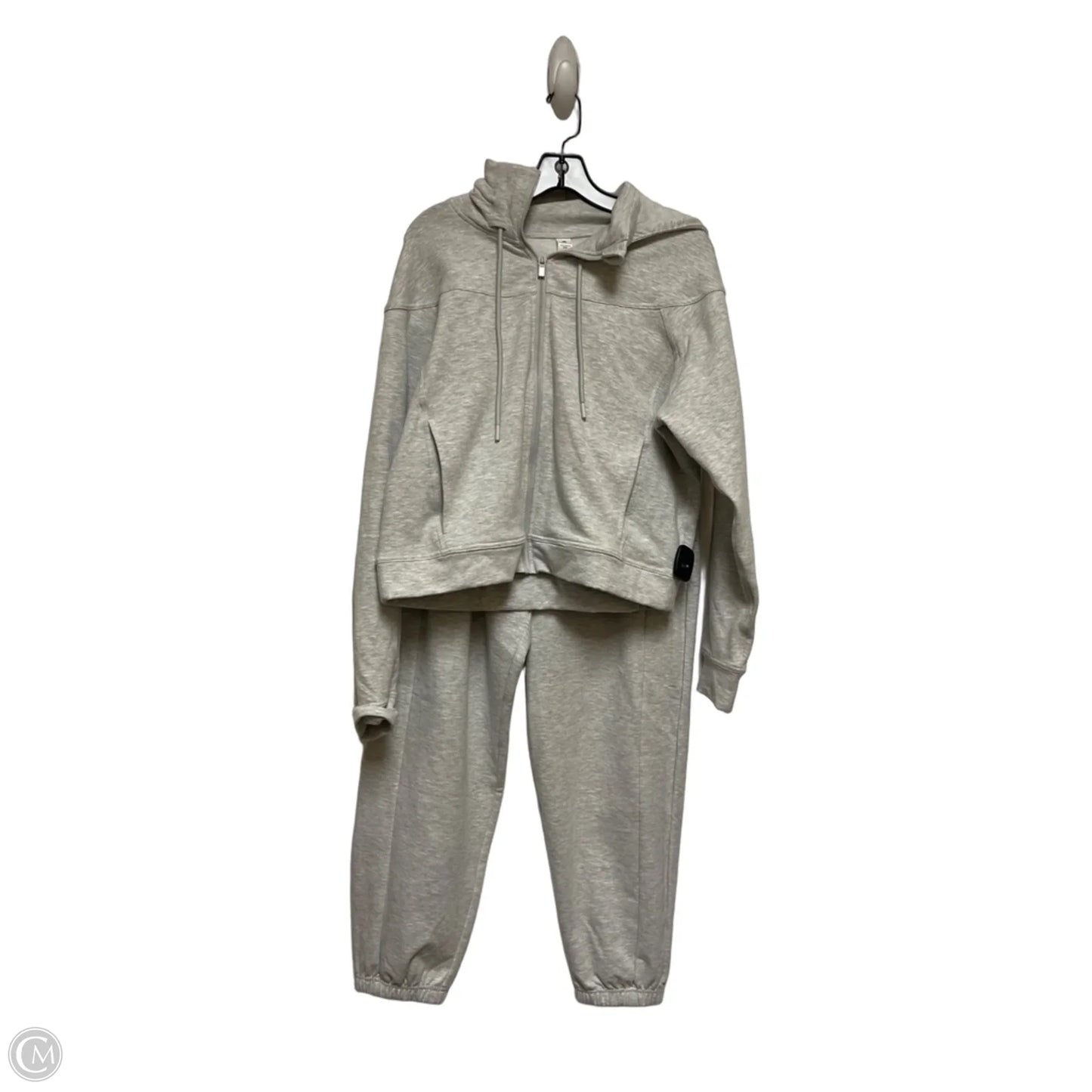 Athletic Pants 2pc By Yogalicious In Grey, Size: L