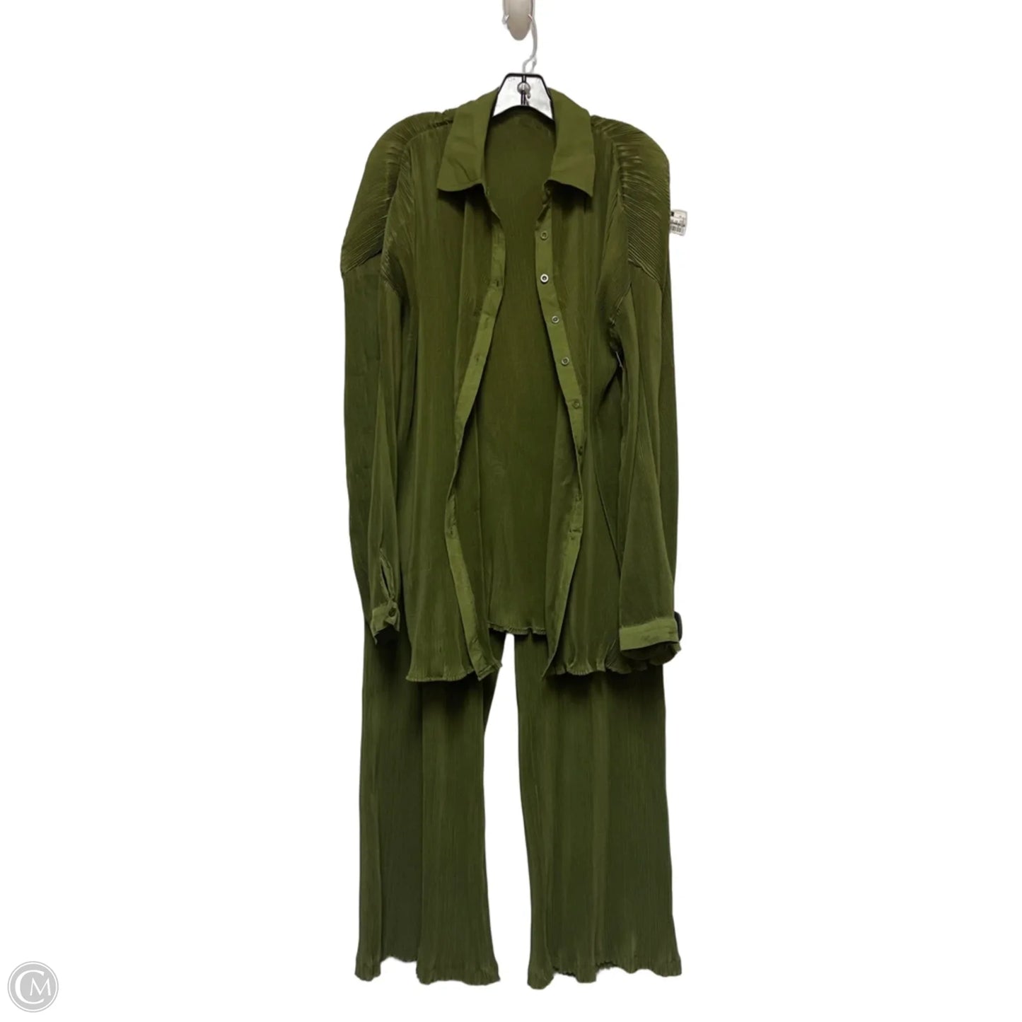 Pants Set 2pc By Pretty Little Thing In Green, Size: 12
