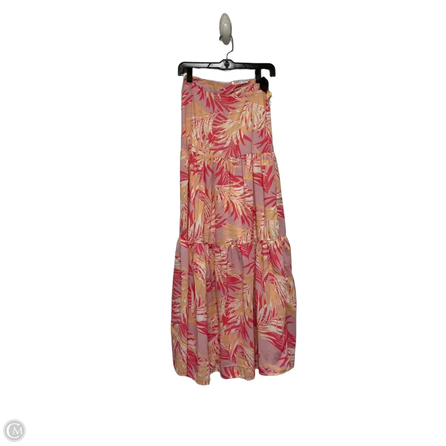 Skirt Maxi By Clothes Mentor In Pink & Yellow, Size: 6