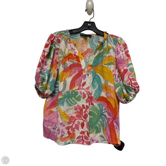 Top Short Sleeve By Rachel Roy In Tropical Print, Size: Xs