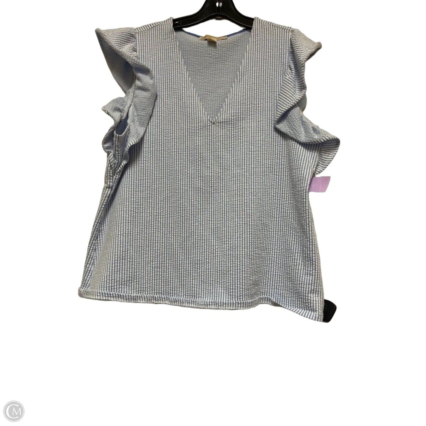 Top Sleeveless By Michael By Michael Kors In Striped Pattern, Size: Xl