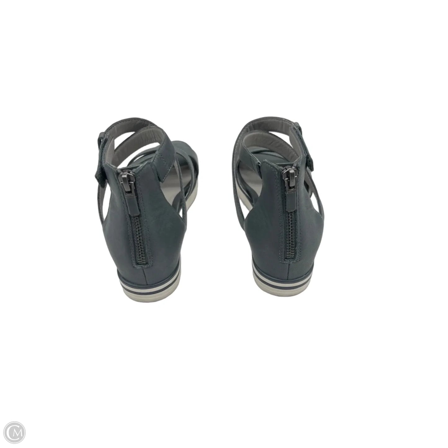 Sandals Flats By Eileen Fisher In Grey, Size: 7.5