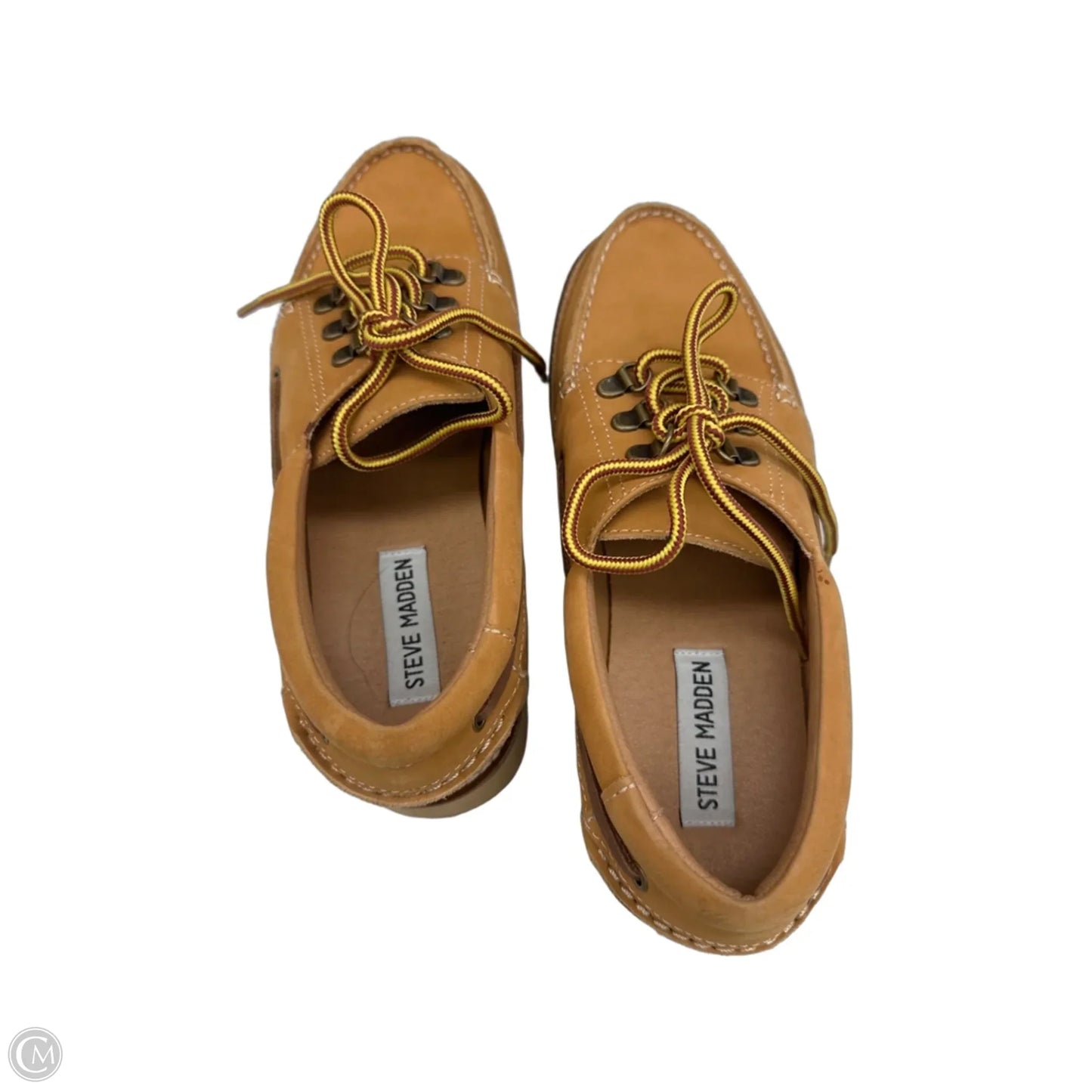 Shoes Heels Platform By Steve Madden In Tan, Size: 8.5