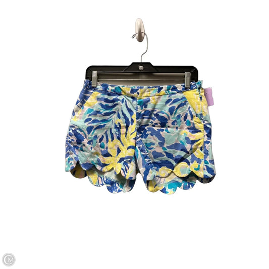 Shorts Designer By Lilly Pulitzer In Blue & Yellow, Size: 0