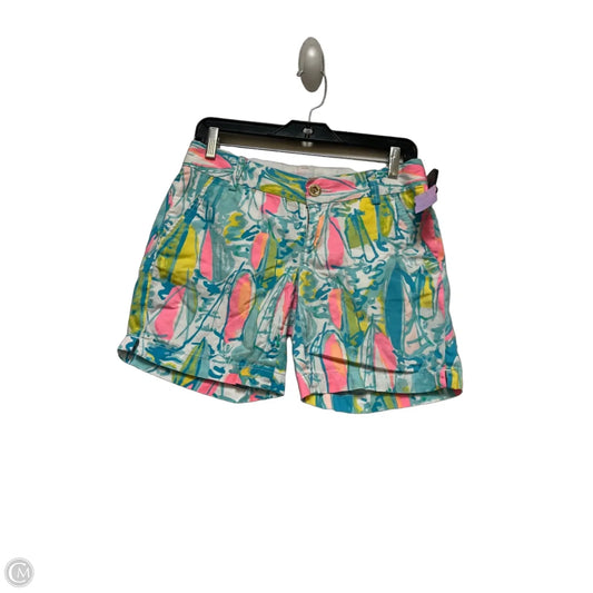 Shorts Designer By Lilly Pulitzer In Blue & Pink, Size: 0