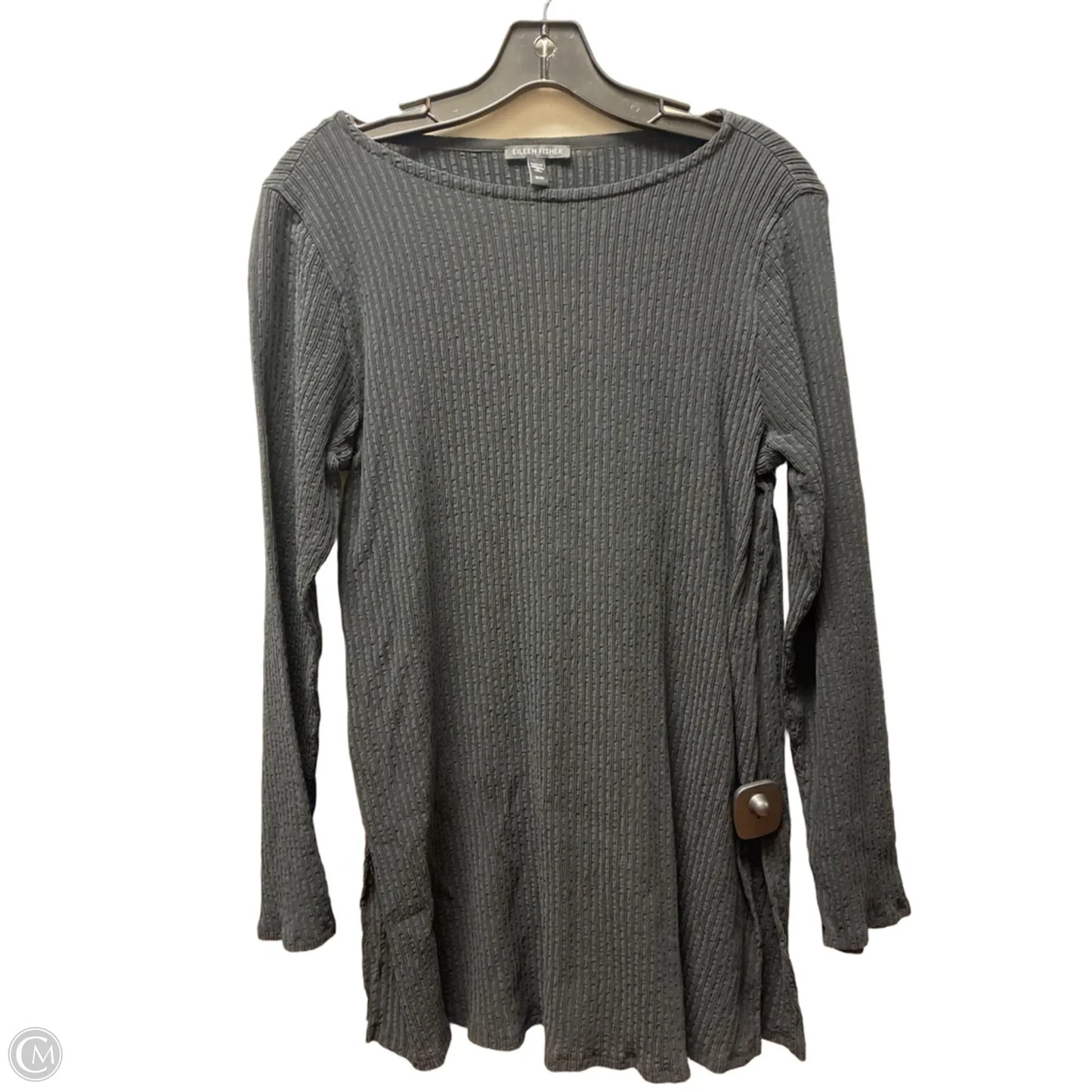 Top Long Sleeve By Eileen Fisher In Black, Size: M
